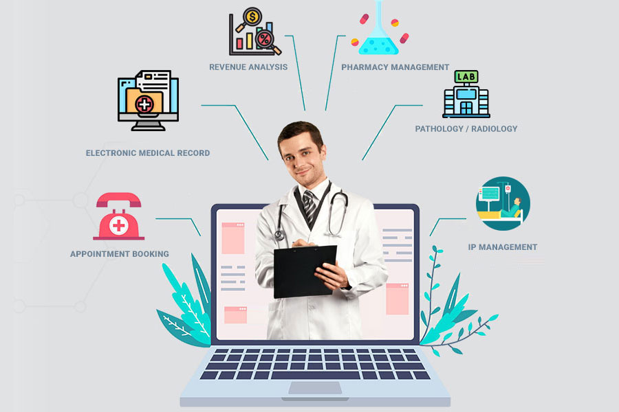 Hospital Management Illustration