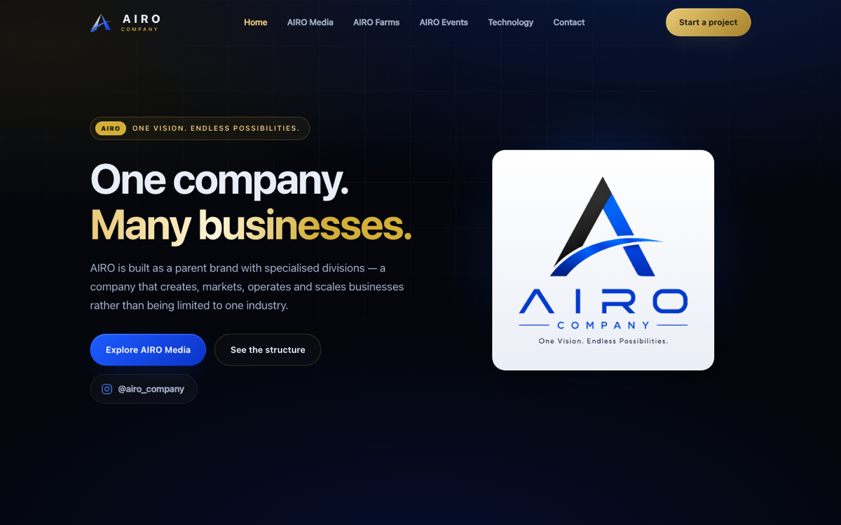 AIRO Company website