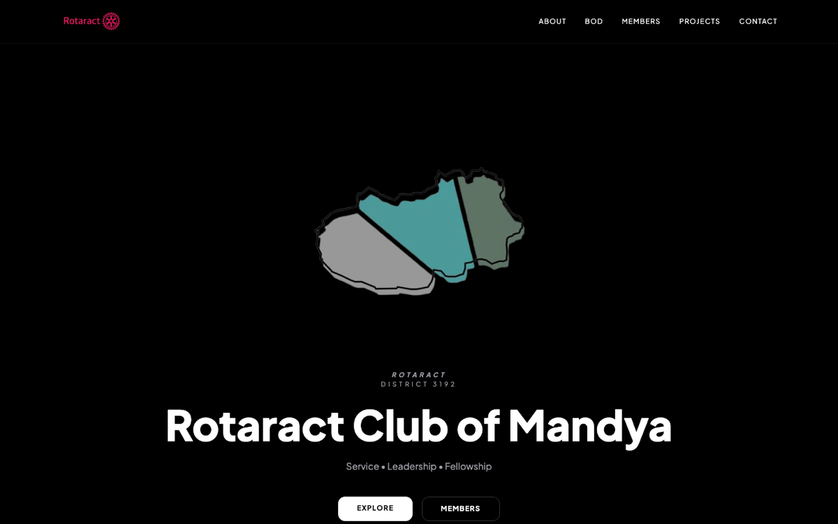 Rotaract Club of Mandya website